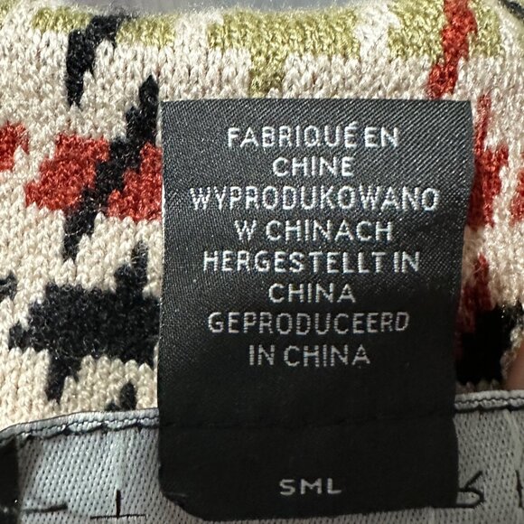 Tahari woman’s sz XS tan brick green black houndstooth cropped soft open jacket - Picture 5 of 7